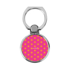 Orange & Pink Polka Dot Classic Ring Holder by etchd