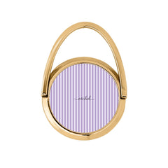Lilac & Cream Striped Hoop Ring Holder by etchd