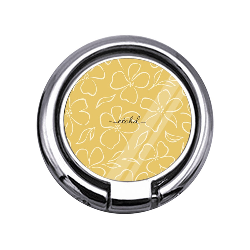 Butter & Cream Floral Anillo soporte fino para móvil-zoom-
