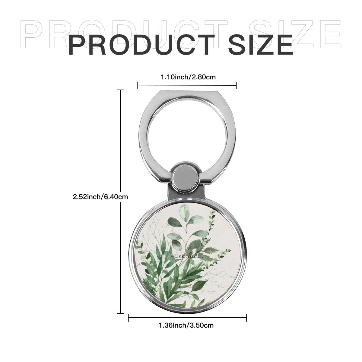 Botanical Leaf Classic Ring Holder by etchd, view 6