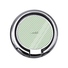 Sage & Cream Striped Diagonal Slim Ring Holder by etchd