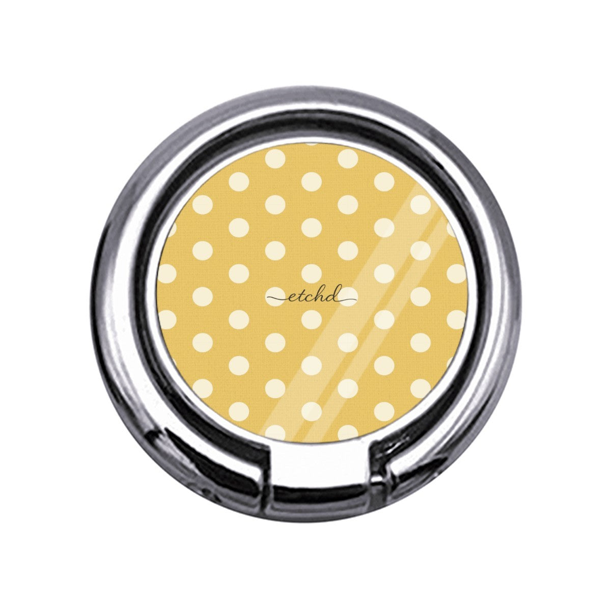 Cream & Butter Polka Dot Slim Ring Holder by etchd