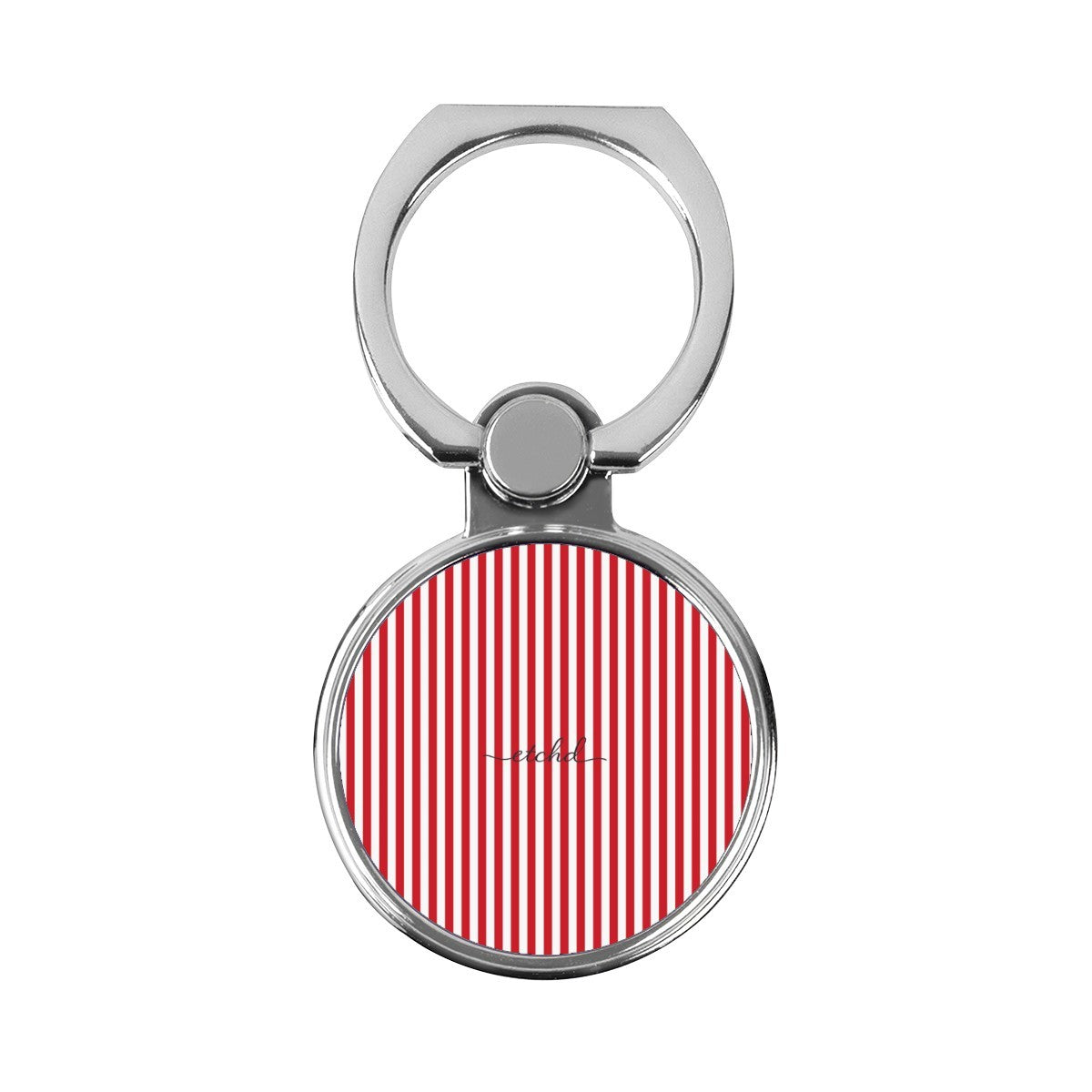 Classic Red & White Striped Classic Ring Holder by etchd