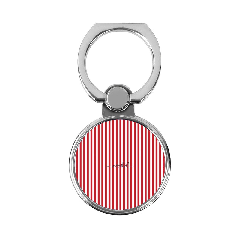Classic Red & White Striped Classic Ring Holder-zoom-