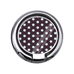 Blue & Plum Polka Dot Slim Ring Holder by etchd
