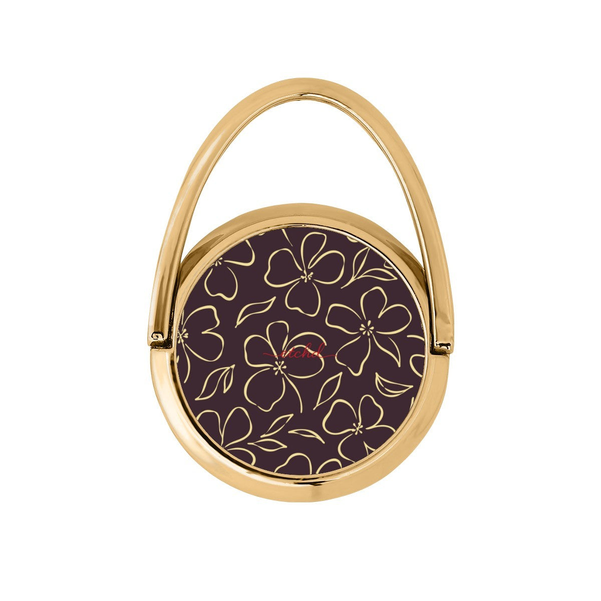 Plum & Butter Floral Hoop Ring Holder by etchd