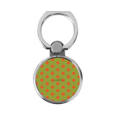 Persimmon & Wasabi Polka Dot Classic Ring Holder by etchd