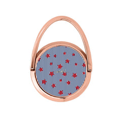 Blue Stripes & Red Stars Hoop Ring Holder by etchd, view 7