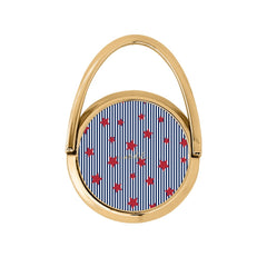 Blue Stripes & Red Stars Hoop Ring Holder by etchd