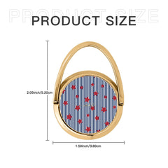 Blue Stripes & Red Stars Hoop Ring Holder by etchd, view 6