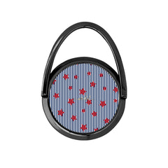 Blue Stripes & Red Stars Hoop Ring Holder by etchd, view 8