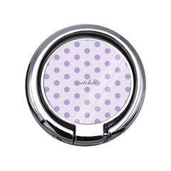 Lilac & Cream Polka Dot Slim Ring Holder by etchd