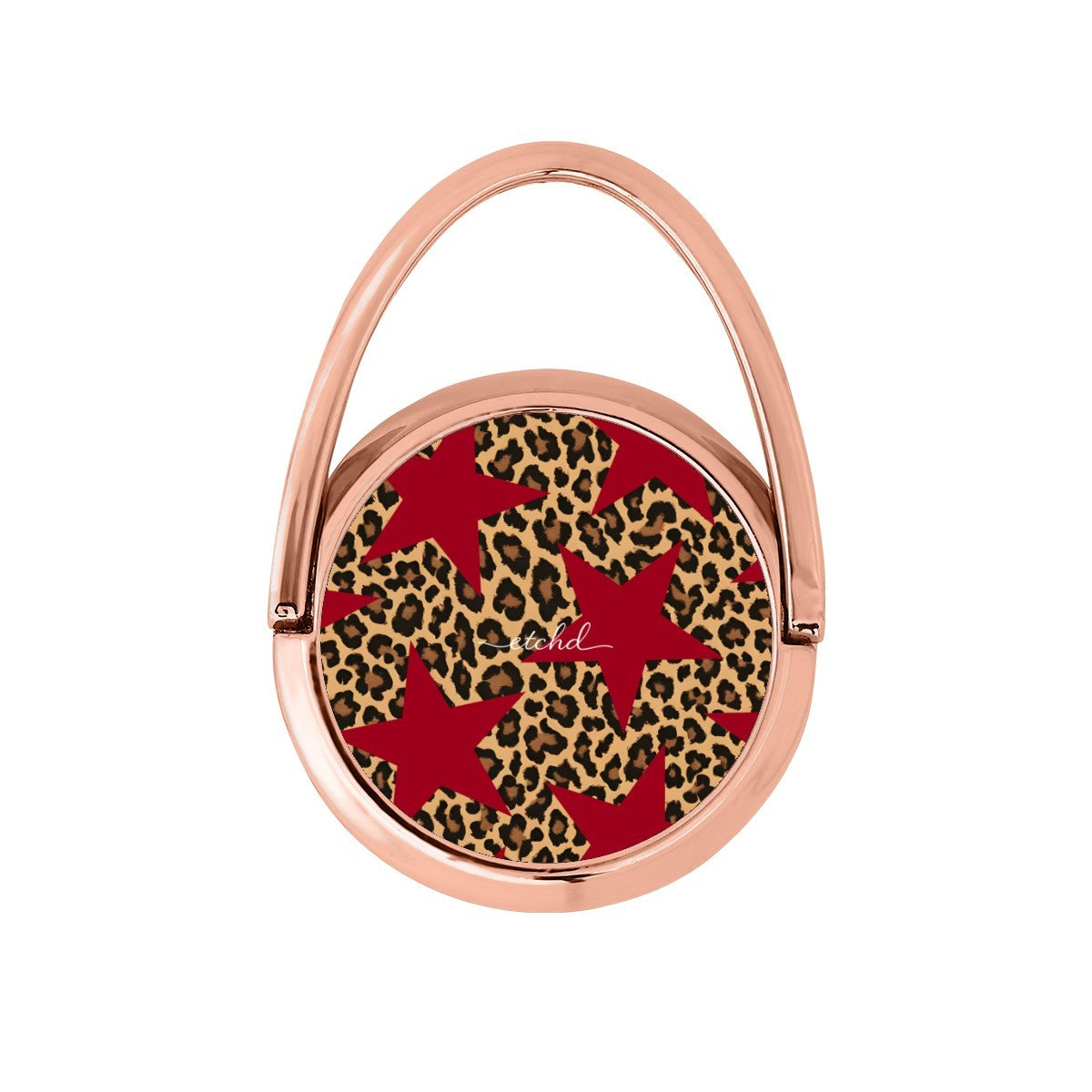 Leopard & Red Stars Hoop Ring Holder by etchd, view 7