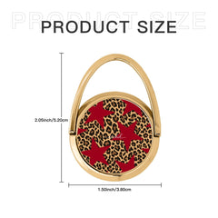 Leopard & Red Stars Hoop Ring Holder by etchd, view 6