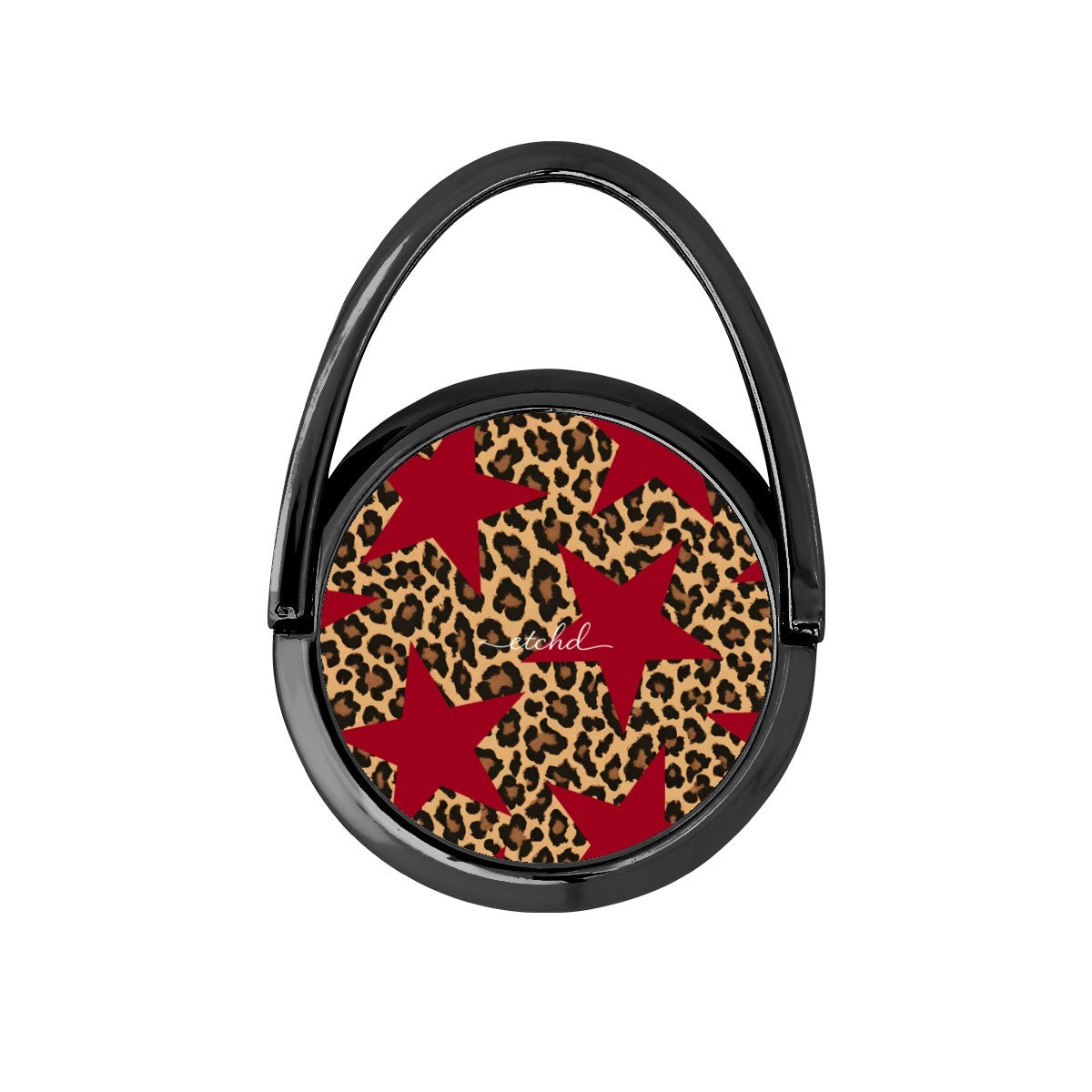 Leopard & Red Stars Hoop Ring Holder by etchd, view 8