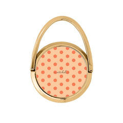 Coral & Peach Polka Dot Hoop Ring Holder by etchd