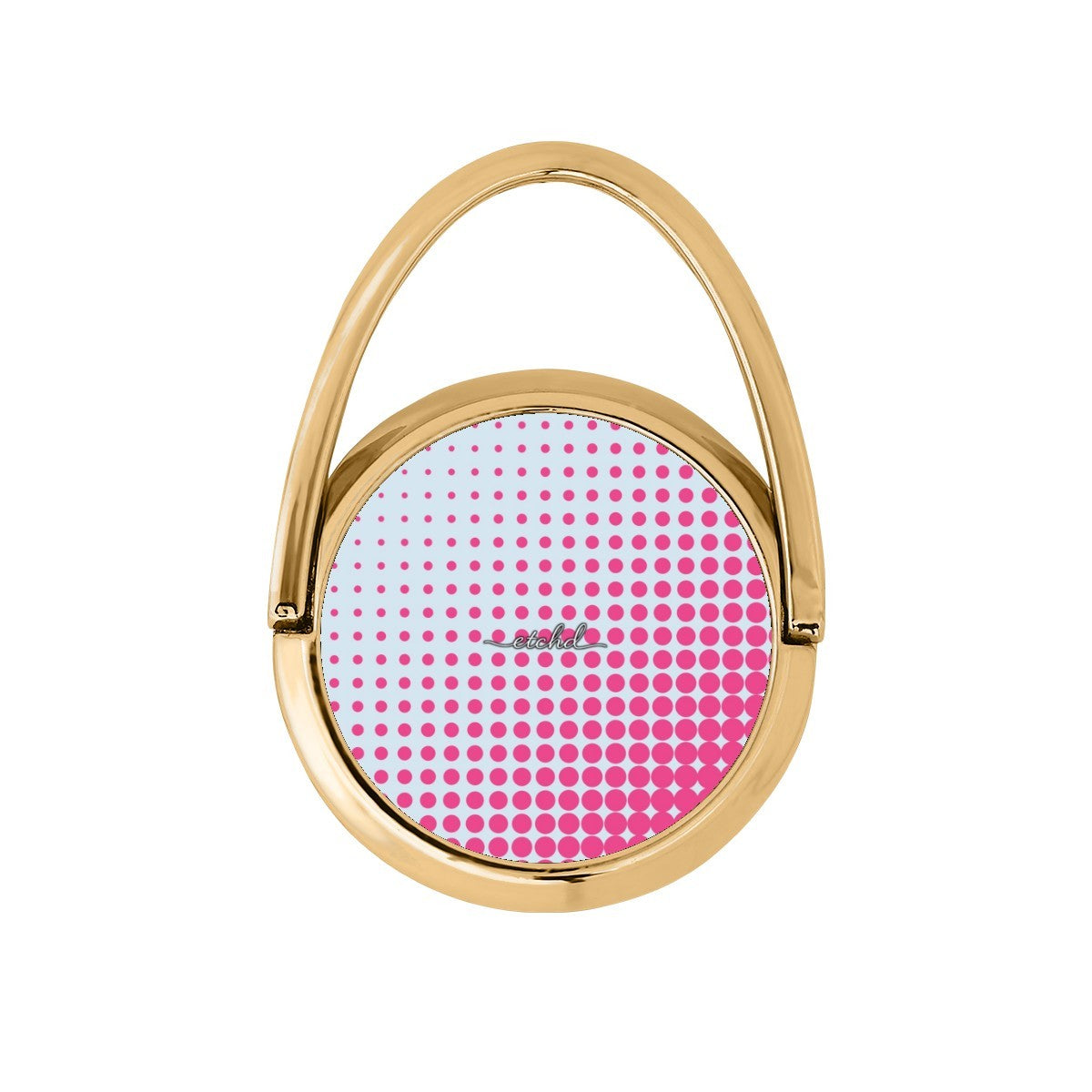 Bubblegum Halftone Hoop Ring Holder by etchd