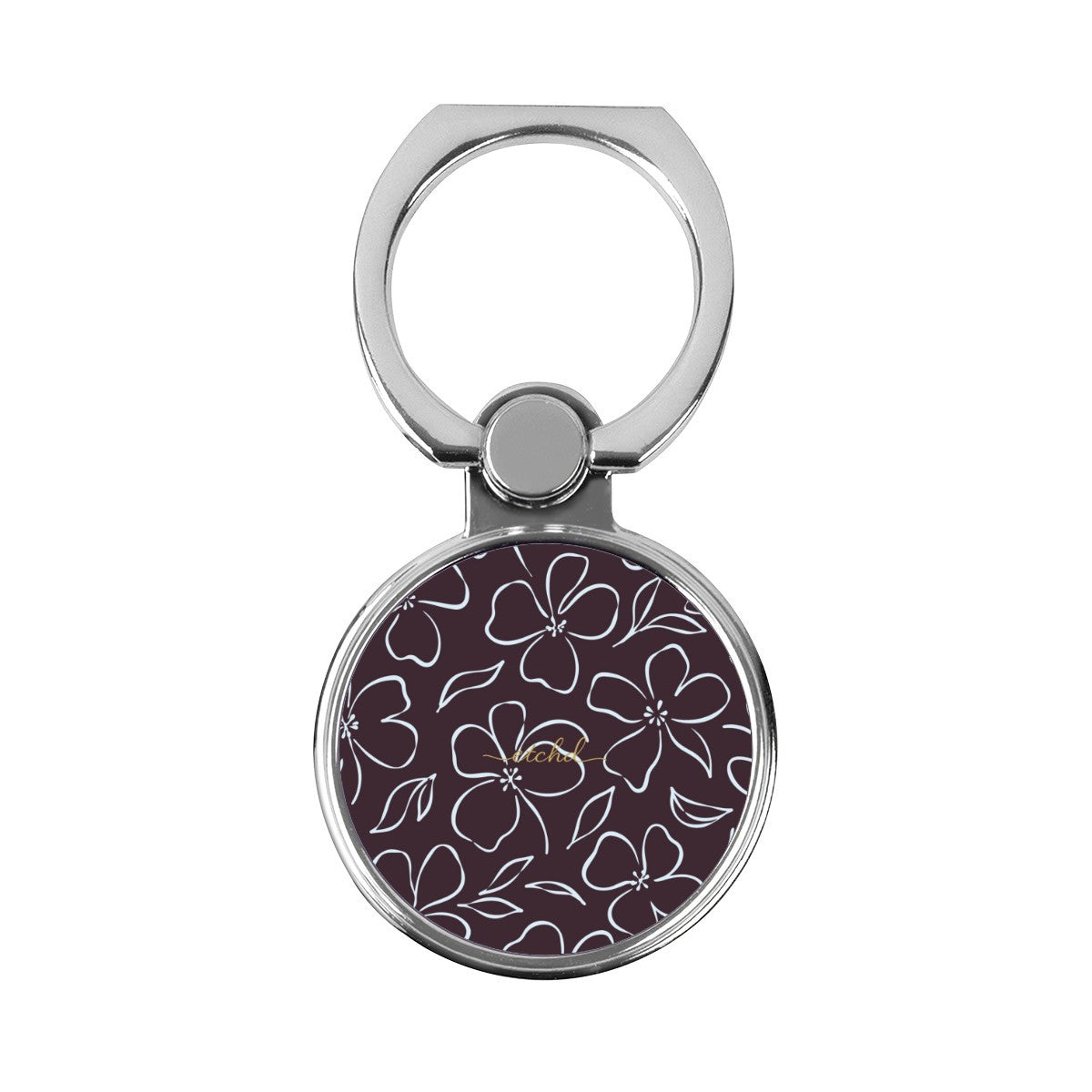 Plum & Blue Floral Classic Ring Holder by etchd