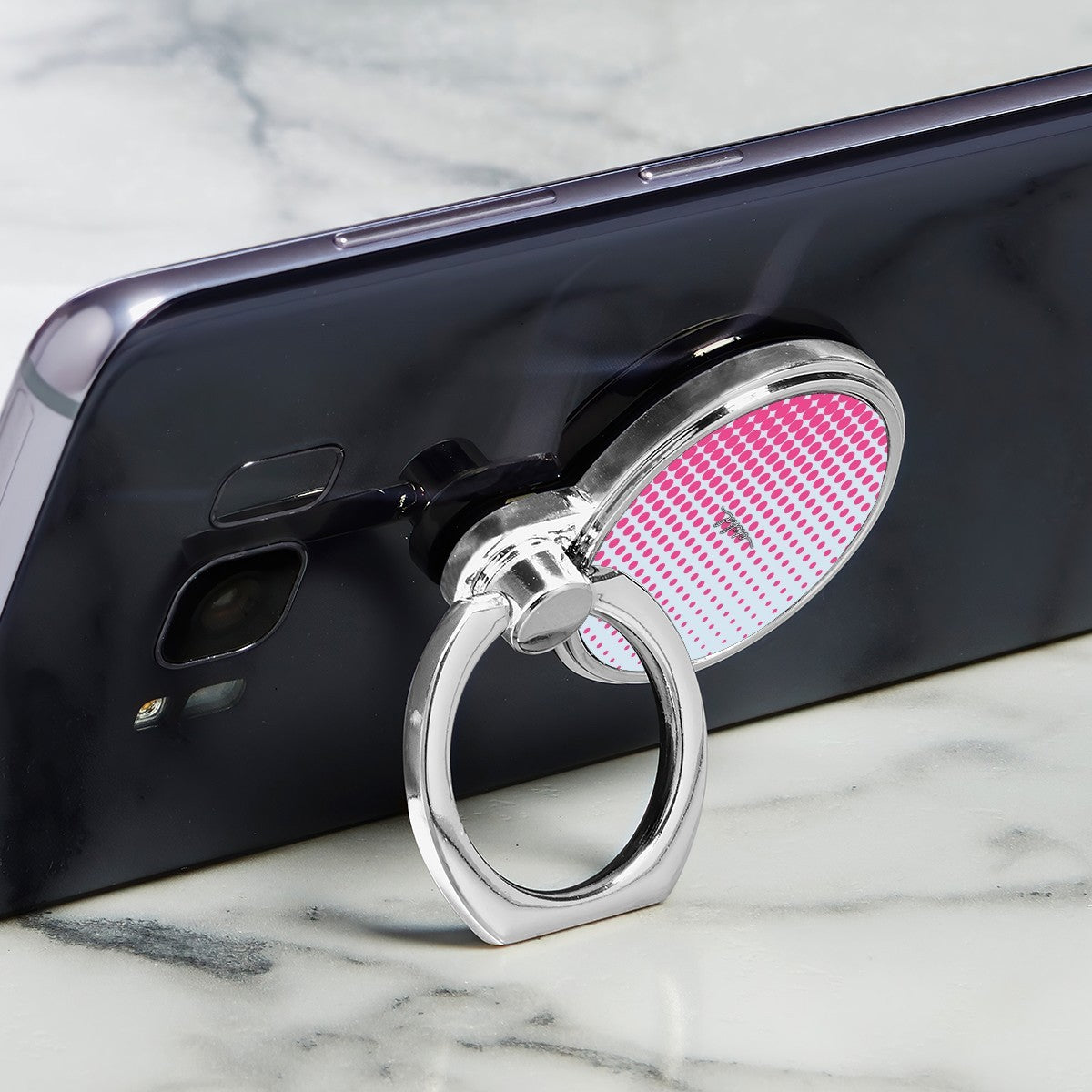 Bubblegum Halftone Classic Ring Holder by etchd, view 2