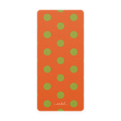Wasabi & Persimmon Polka Dot Phone Stand by etchd, view 5