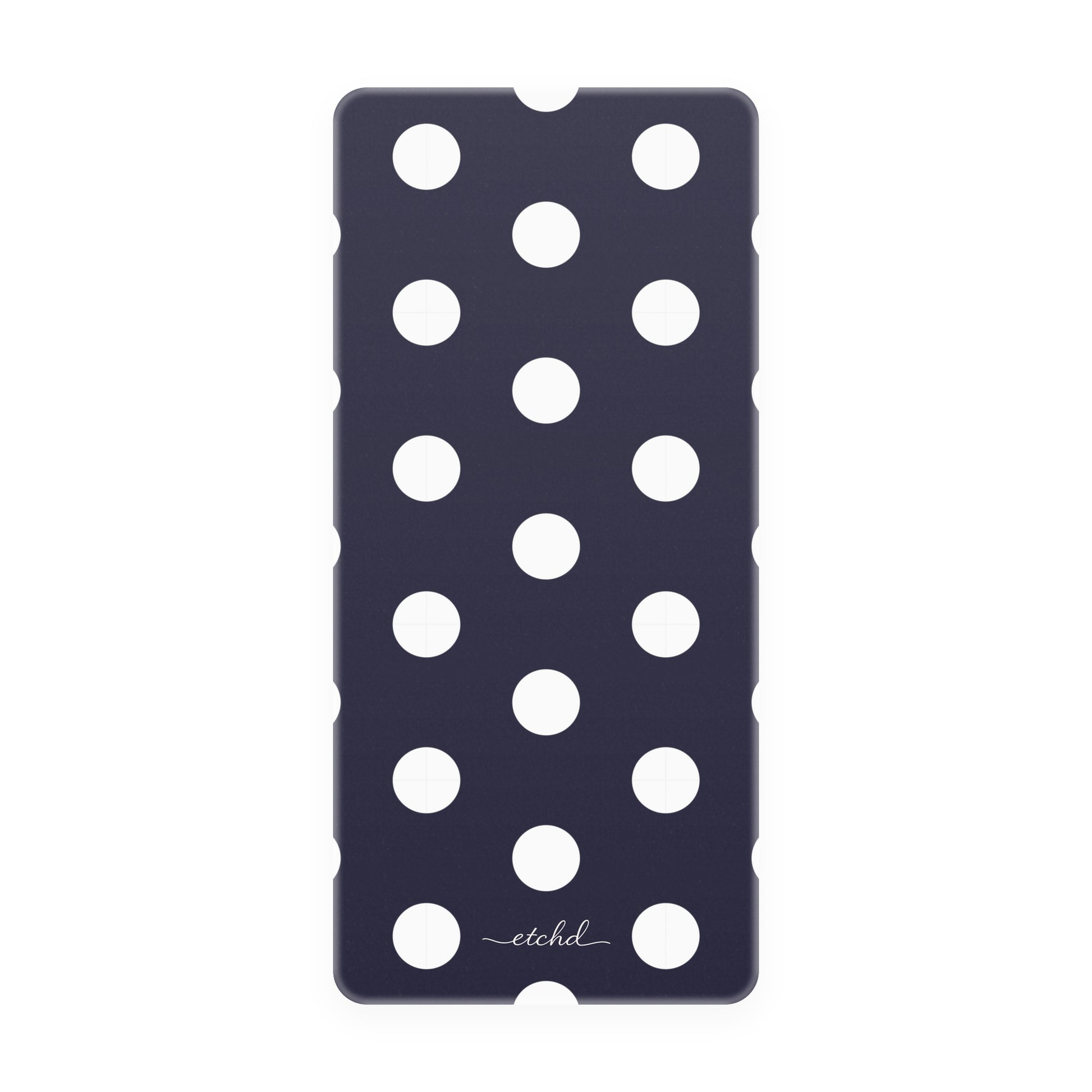 White & Navy Polka Dot Phone Stand by etchd, view 5