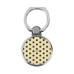 Butter & Brown Polka Dot Classic Ring Holder by etchd