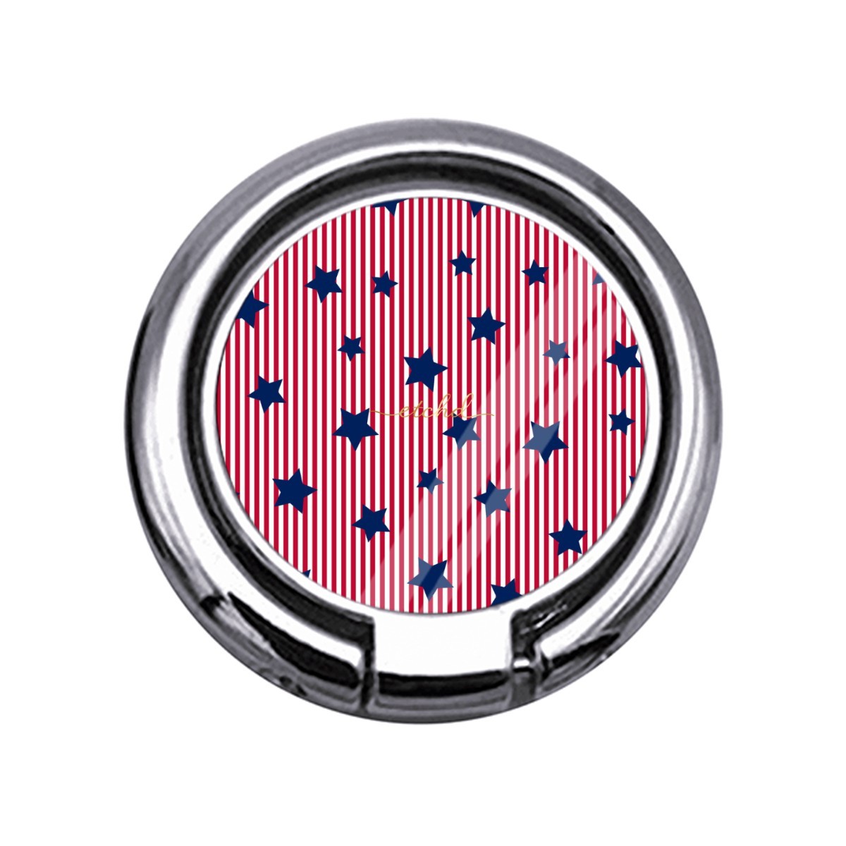 Red Stripes & Blue Stars Slim Ring Holder by etchd