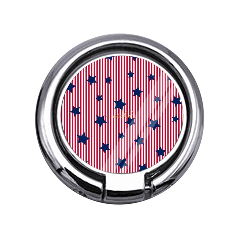 Red Stripes & Blue Stars Anello supporto sottile per telefono-zoom-