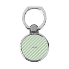 Sage & Cream Striped Diagonal Classic Ring Holder
