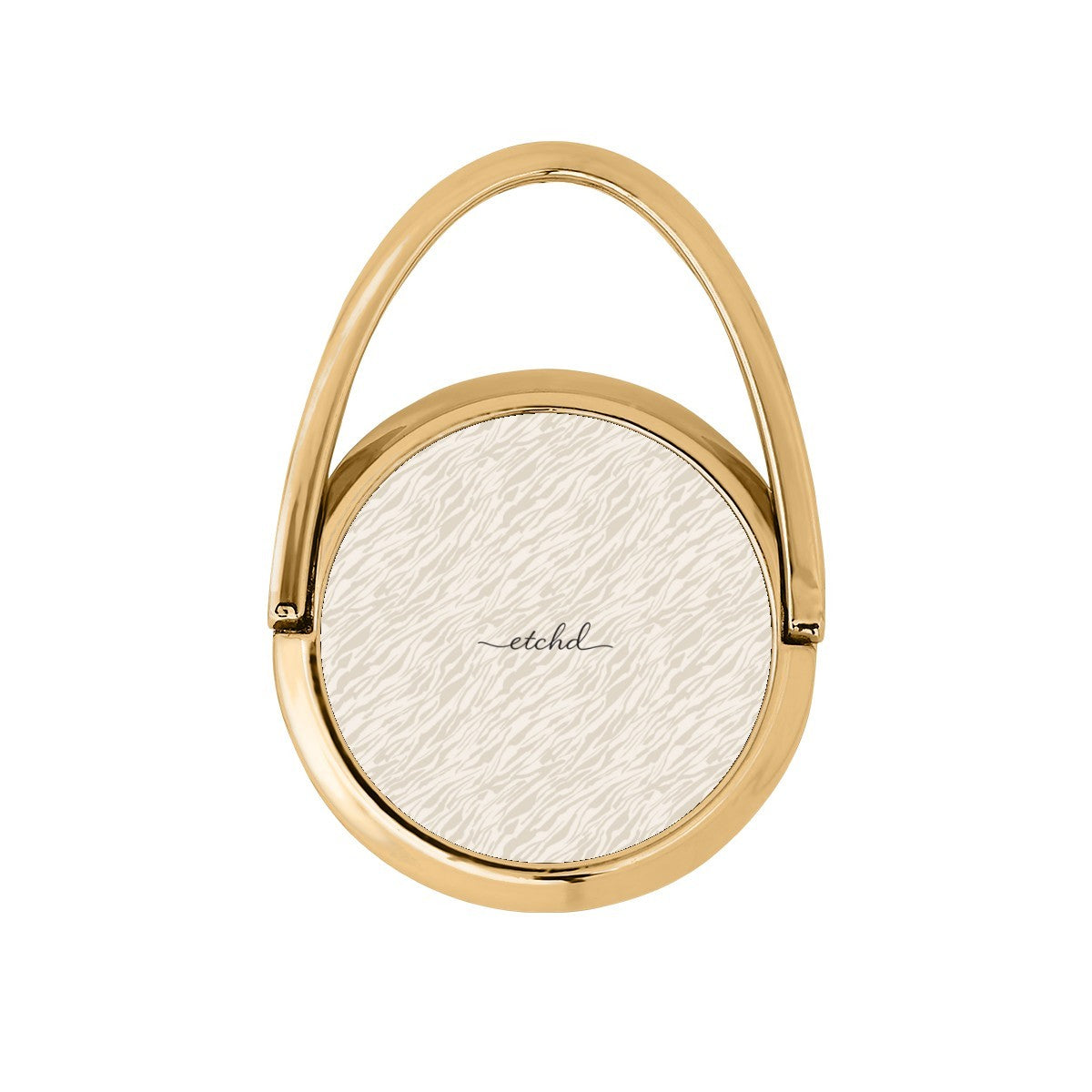 Beige Zebra Hoop Ring Holder by etchd