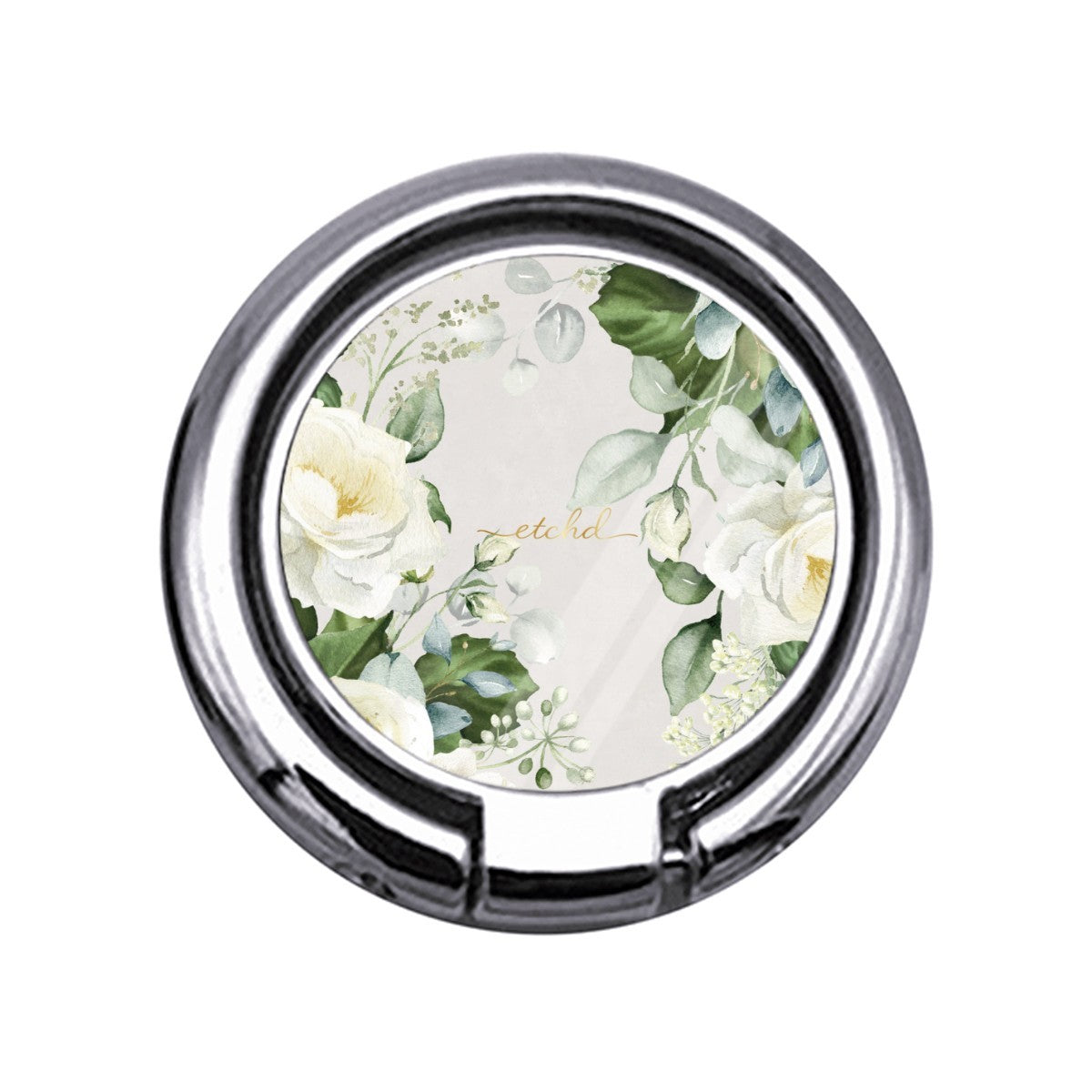 White Roses Slim Ring Holder by etchd