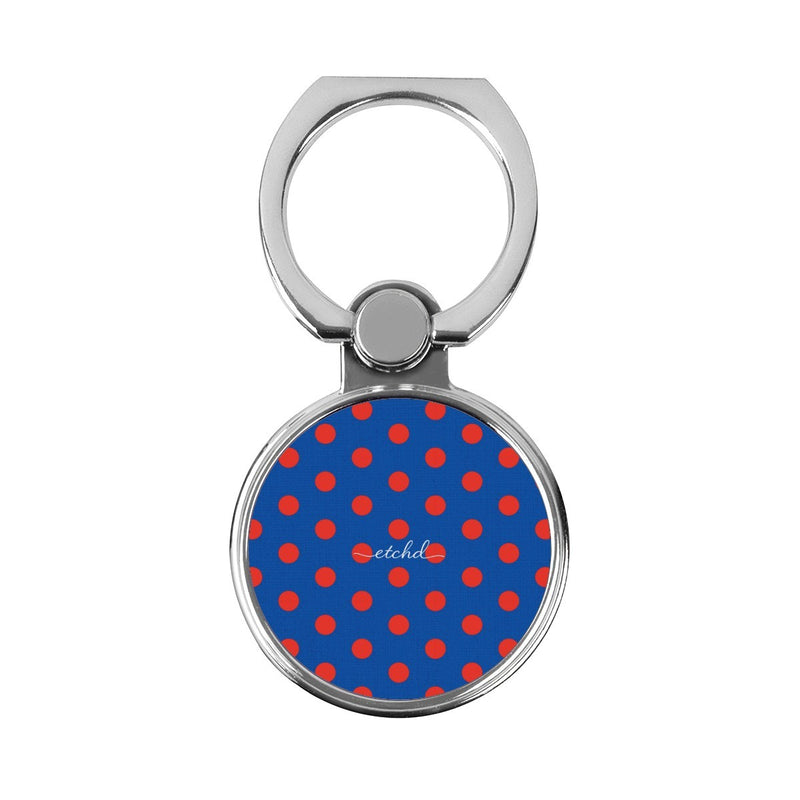Poppy & Cobalt Polka Dot Classic Ring Holder-zoom-