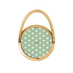 Cream & Sage Polka Dot Hoop Ring Holder by etchd