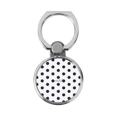 Navy & White Polka Dot Classic Ring Holder by etchd