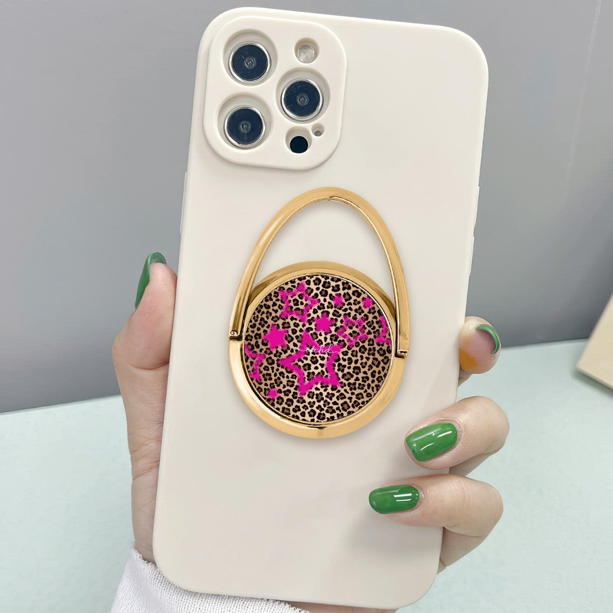 Y2K Leopard Hoop Ring Holder by etchd, view 3