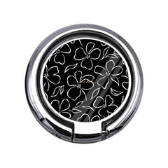 Black & White Floral Slim Ring Holder by etchd