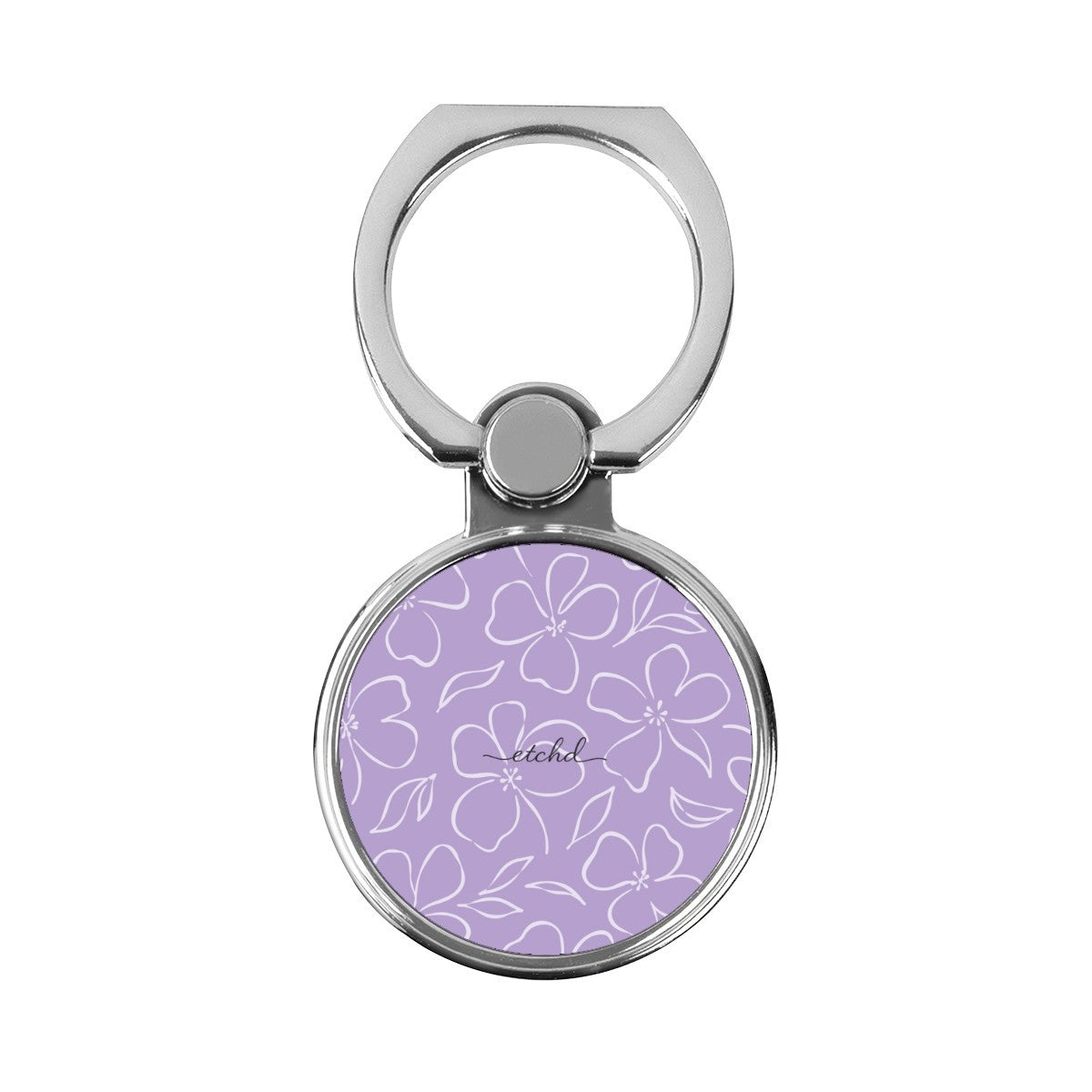 Lilac & Cream Floral Classic Ring Holder by etchd