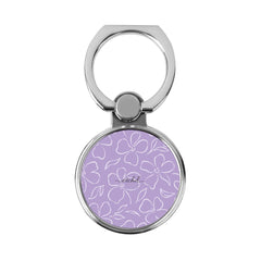 Lilac & Cream Floral Classic Ring Holder by etchd