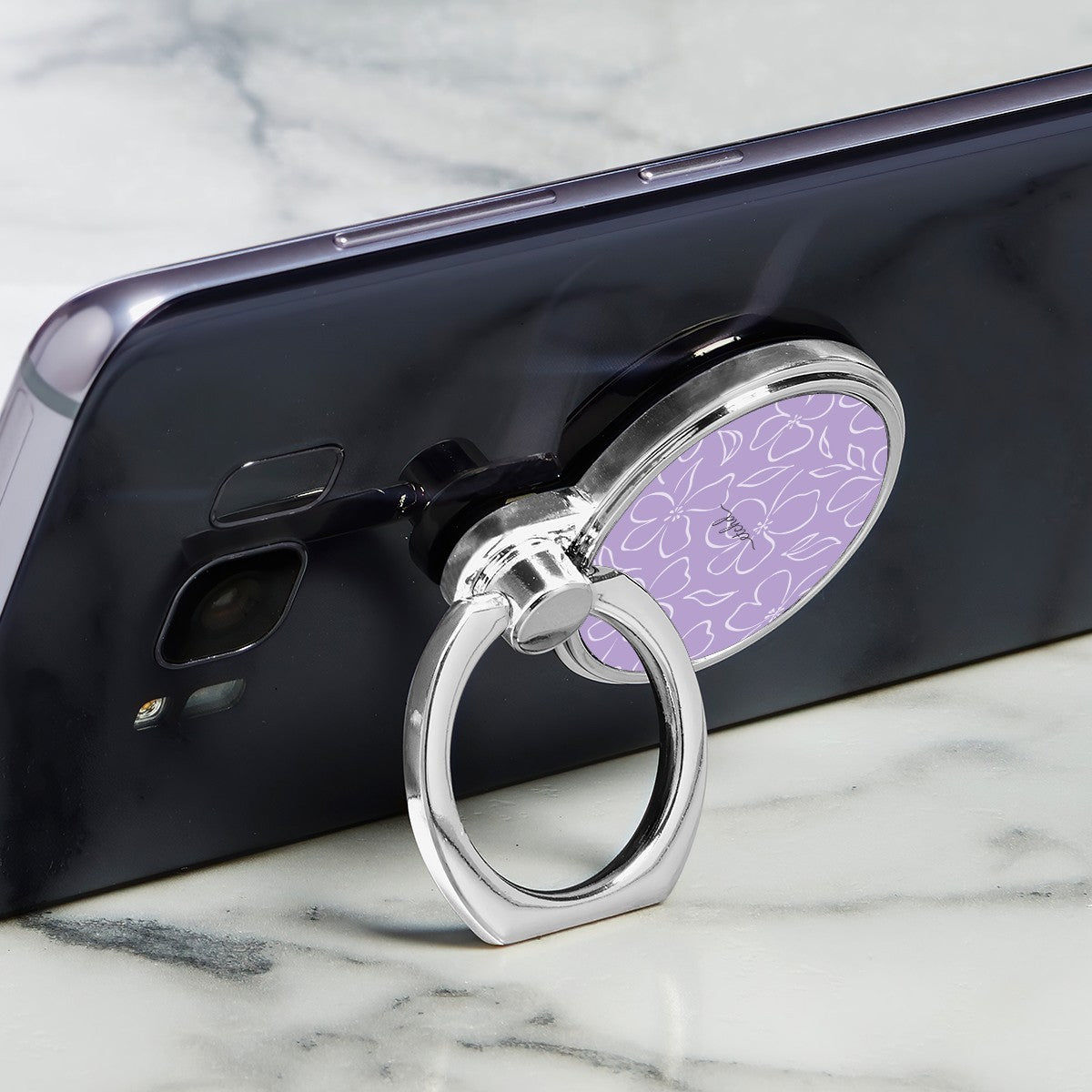 Lilac & Cream Floral Classic Ring Holder by etchd, view 2