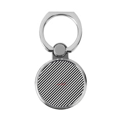 Black & White Striped Diagonal Classic Ring Holder by etchd