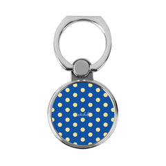 Butter & Cobalt Polka Dot Classic Ring Holder by etchd