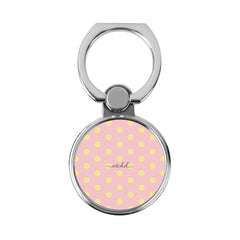 Butter & Pink Polka Dot Classic Ring Holder by etchd