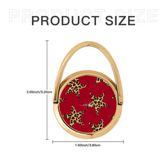 Red & Leopard Stars Hoop Ring Holder by etchd, view 6