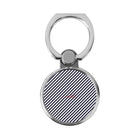 Navy & White Striped Diagonal Klassische Ring Handyhalterung