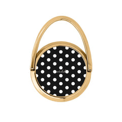 White & Black Polka Dot Hoop Ring Holder by etchd