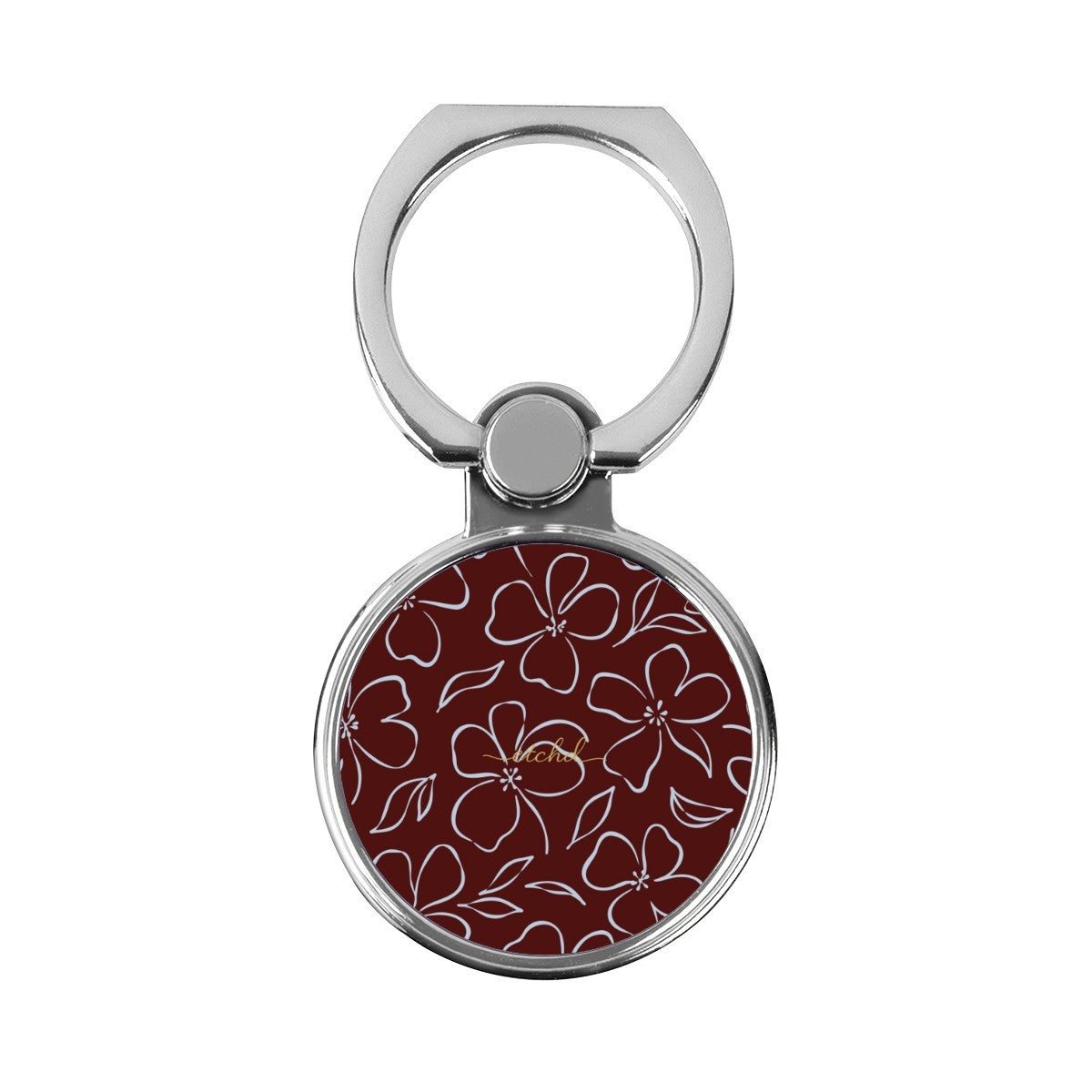 Blue & Cherry Floral Classic Ring Holder by etchd