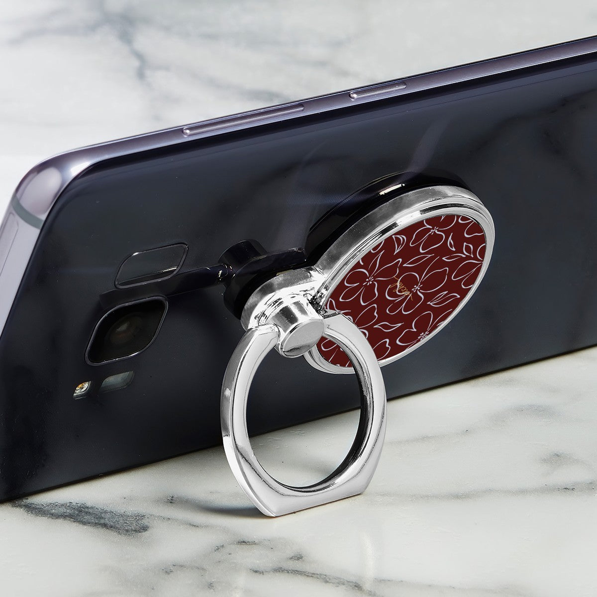 Blue & Cherry Floral Classic Ring Holder by etchd, view 2