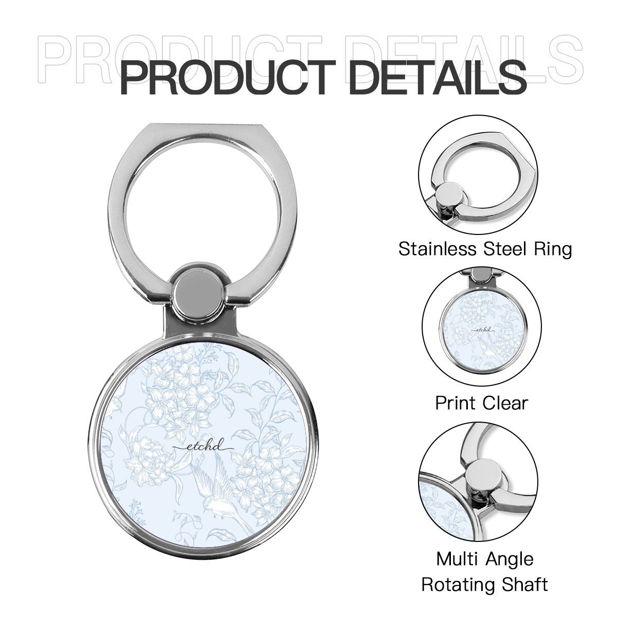 Hummingbird Bloom Classic Ring Holder by etchd, view 5
