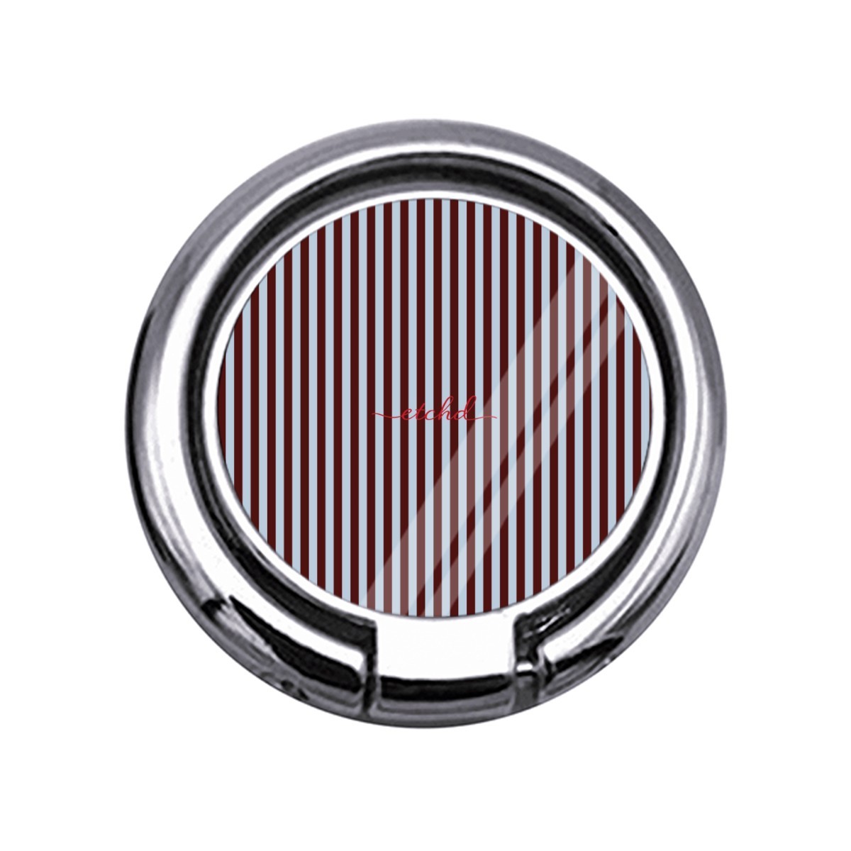 Blue & Cherry Striped Slim Ring Holder by etchd