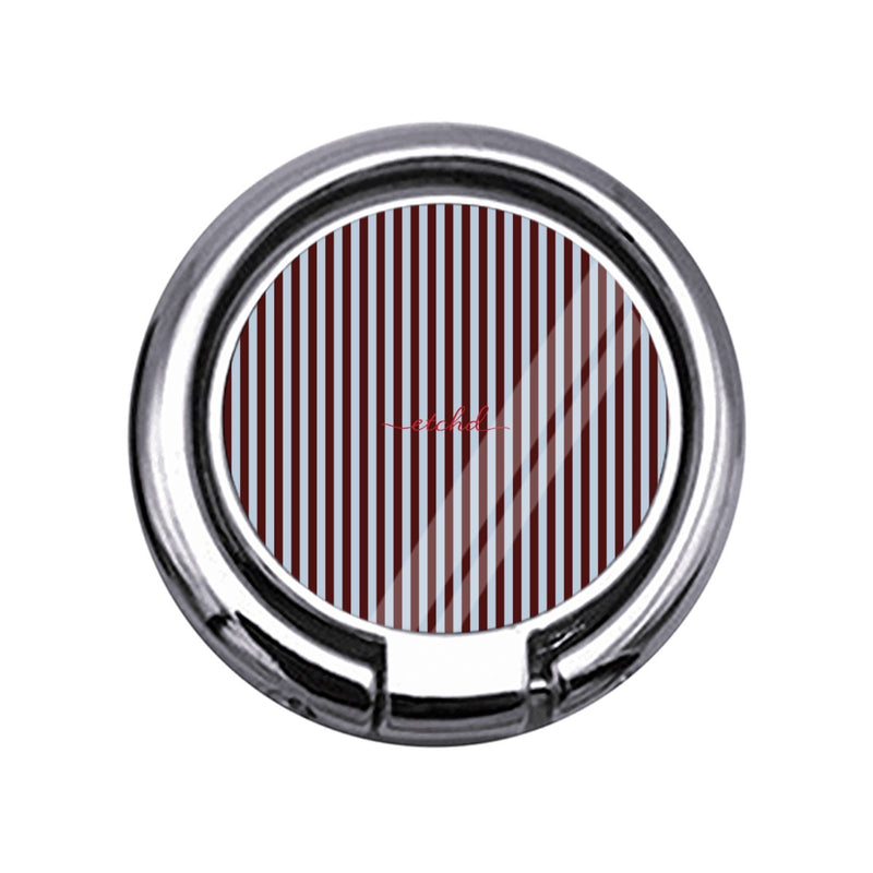 Blue & Cherry Striped Slim Ring Holder-zoom-